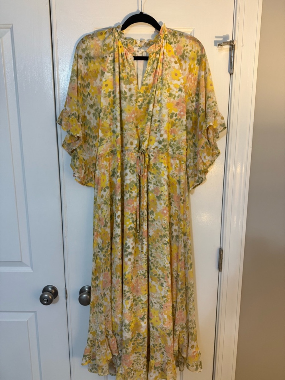 Entro Yellow Floral Maxi Dress